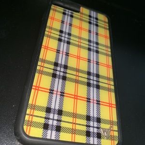 Yellow plaid iPhone 7 Plus phone case
